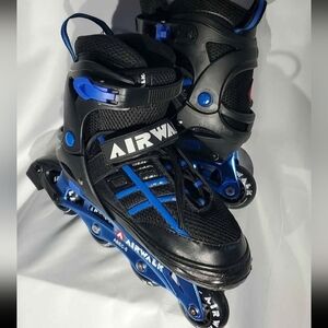 Airwalk Black & Blue Inline Skates